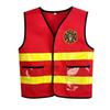 2/6pcs Washable Kids Fireman Costume for Kids,Boys,Girls,Toddlers,and Children with Complete Firefighter Accessories