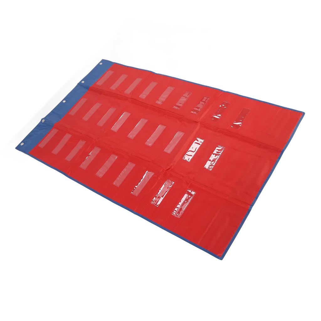 Storage Pocket Chart Easy Installation Versatile File Storage Pocket Chart for Classroom Office