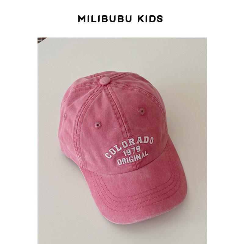 Retro Colorado Letter Embroidery Baseball Caps Spring Summer Cotton Adjustable Casual Hat Hip Hop Streetwear Sun Hats For Baby