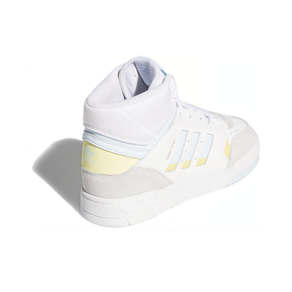 adidas Originals Drop Step High-Top Skate Shoes Women Sneakers White Gray Blue EF7150