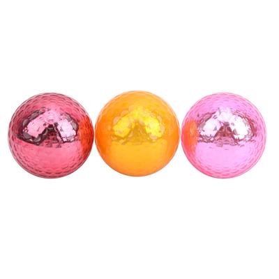 Color Metalizado Pelota de Golf 1.68in Pelotas de Práctica Ayudas de Entrenamiento Interior Exterior Regalos