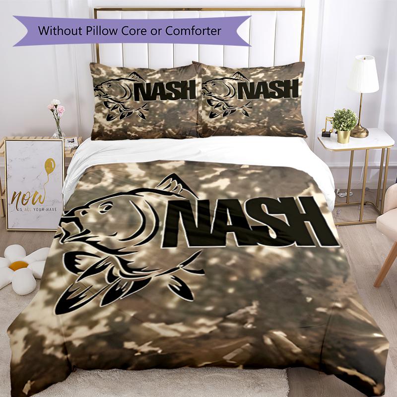 3pcs Nash Tackle1 pattern bedding set duvet cover set includes duvet cover &pillowcases, perfect all season bedroom decoration & gift