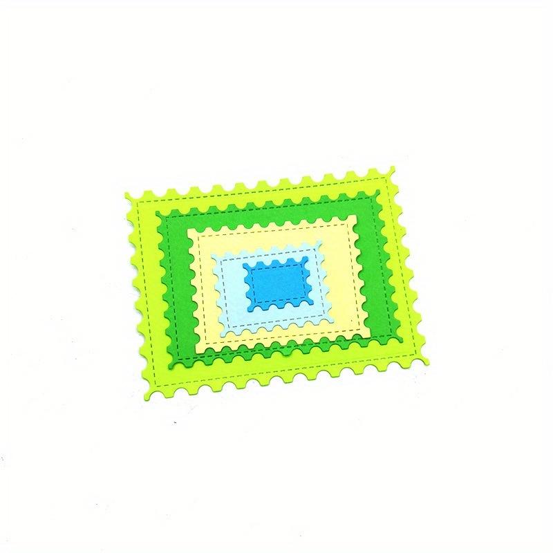 5PCS/Set Frames Square Card Curves Border Metal Cutting Dies for DIY Scrapbook Cutting Die Paper Cards Embossed Decorative Craft