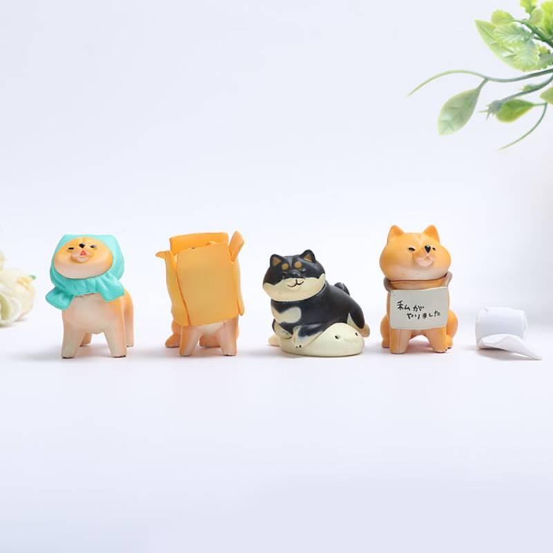 Hachiko Action Figure Cartoon Model Toy Decoration Doll Kids Gifts Ornament