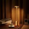 Cerdeco Simple Design Stand Light LED Table Lamp Desk Lighting Stepless Dimming 3 Colors Eye-Friendly Indirect Lighting Bedside Lamp Cordless USB