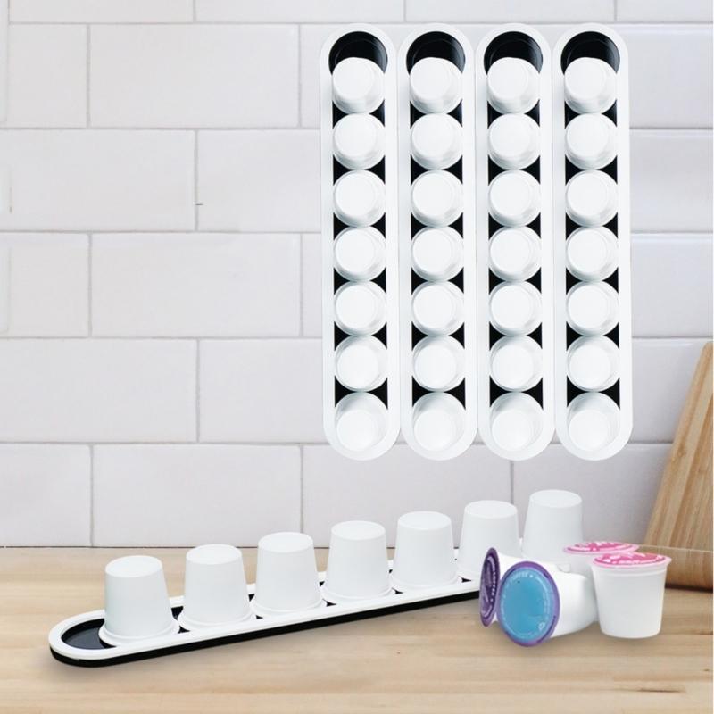Multifuntional Coffee Display Rack Pods Holder Acrylic Coffees Pods Display Stand Suitable for Kitchen Cabinet Use