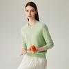 Zhaojun Women's V-Neck 100% Cashmere Sweater