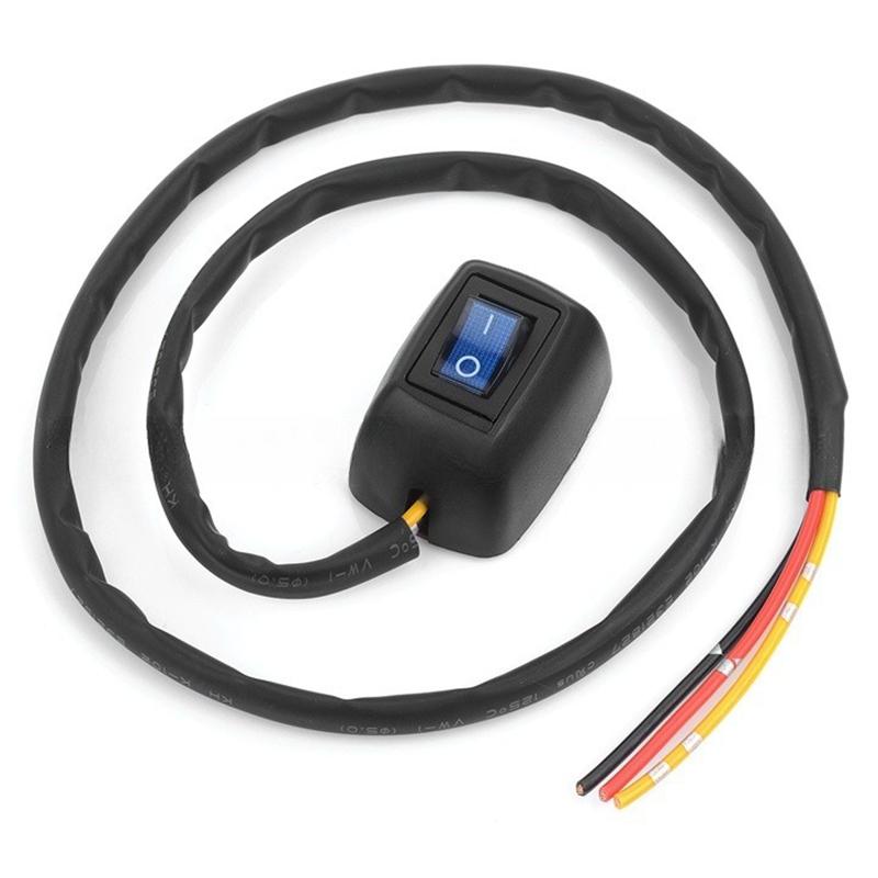 Car Push Button Latching Turn On/Off Switch Dc12V 200Ma 2 4W Led Light Durable And Reliable Easy Installation