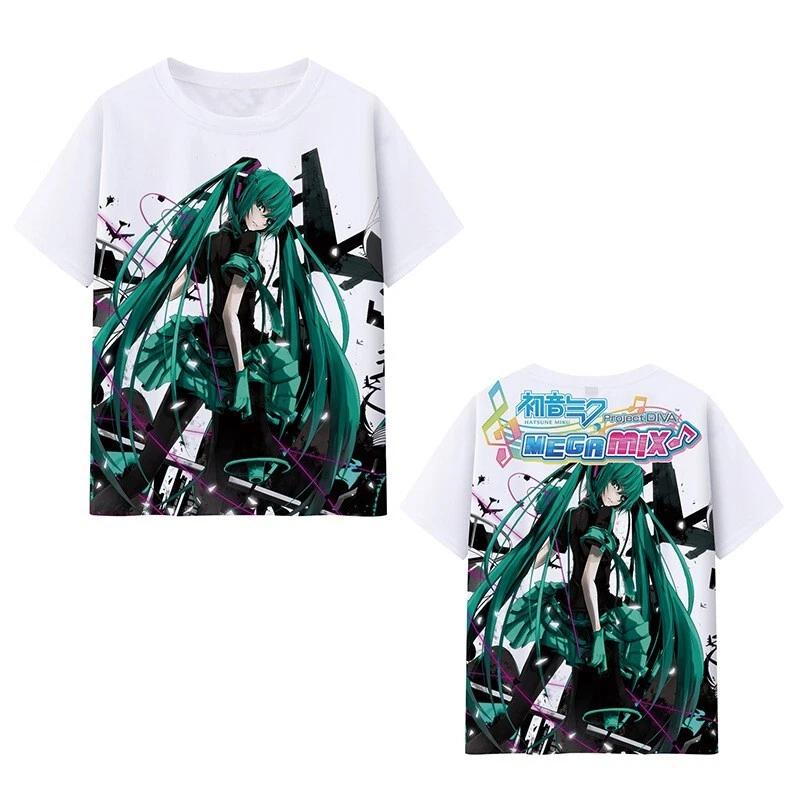 

Miku Hatsune Cospaly Anime Manga Short Sleeve T-Shirt Tee Casual Polyester XL