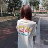 Women's Embroidered Crew Neck Cotton T-shirt - Summer 2025 Casual Loose Fit