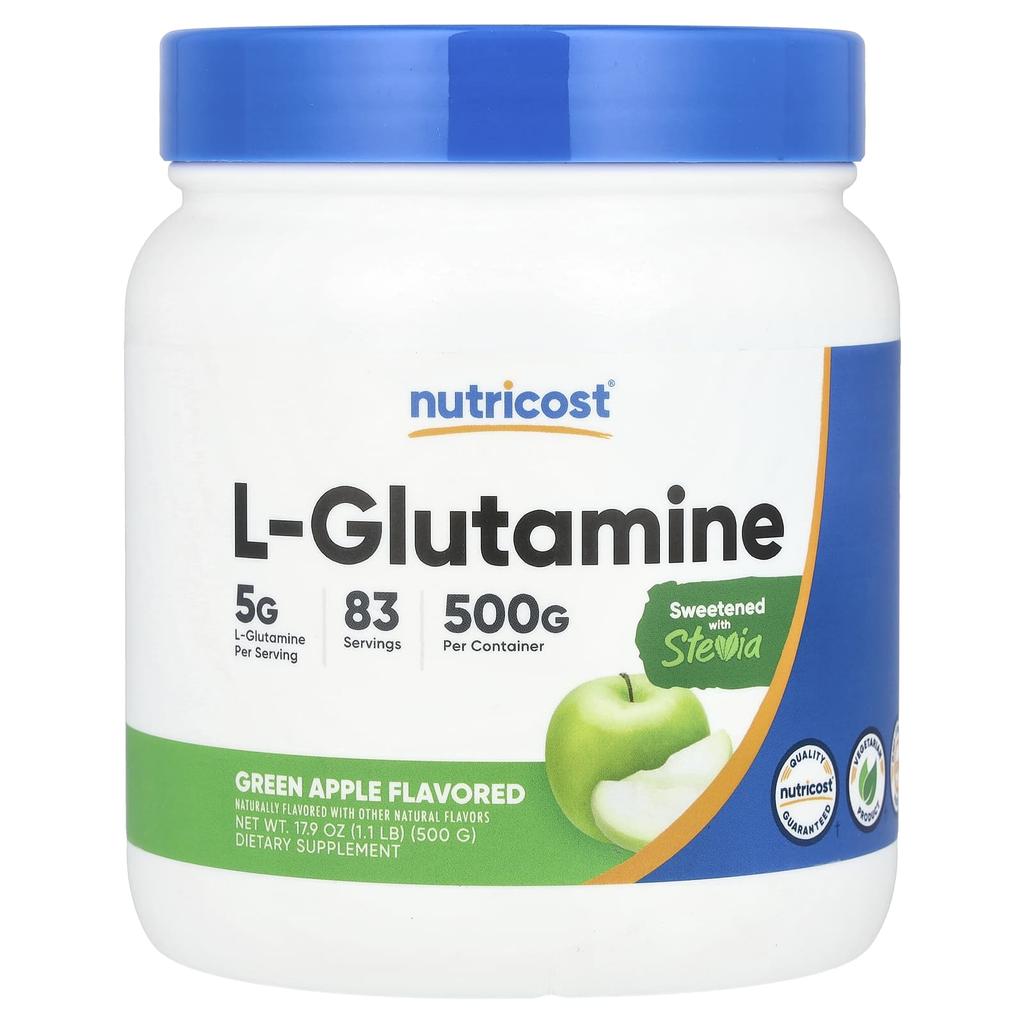 L-Glutamine, Green Apple, 500G(17.9Oz)