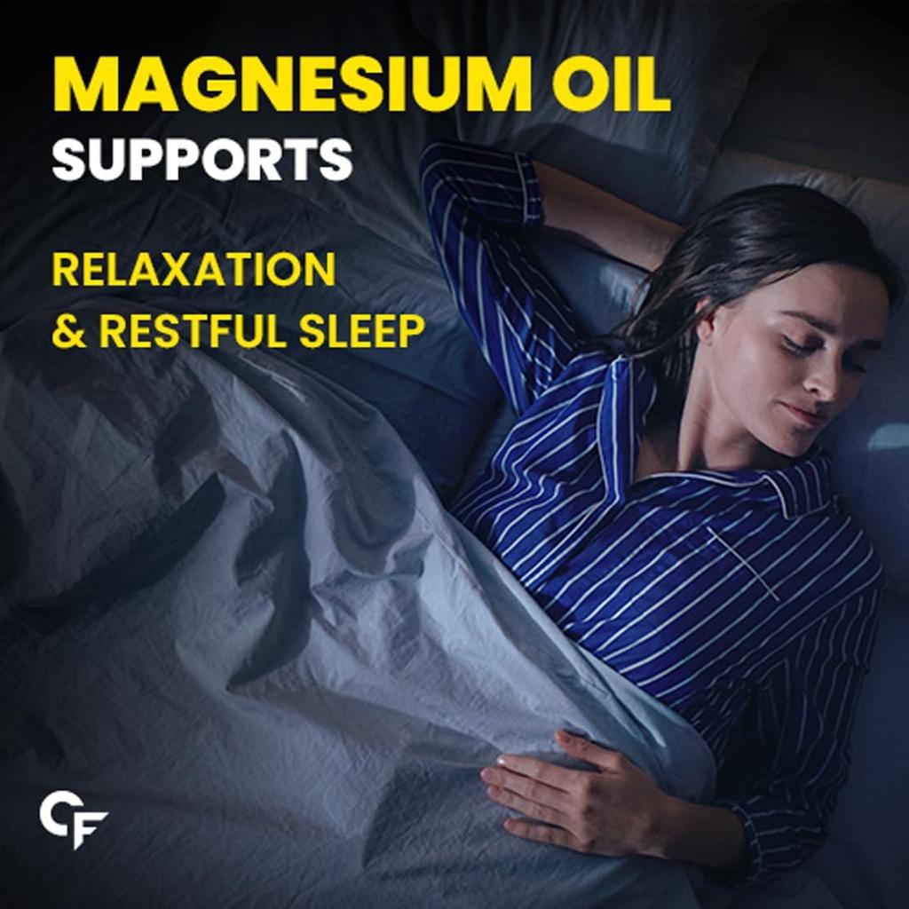 Carbamide Forte Magnesium Oil Spray 200ml Pack of 1 | Topical Magnesium Oil for Sleep, Muscle Recovery & Pain Relief