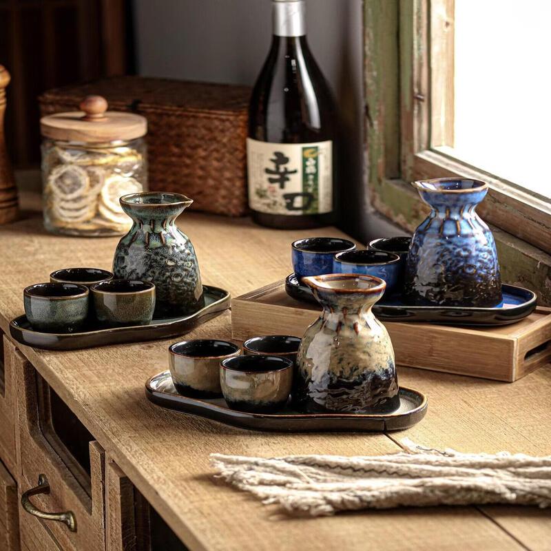 Japanese Style Ceramic Sake Warming Set