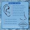 5Pcs Threadless Push In Ear Nose Lip Piercing Jewelry for Women Cartilage Tragus Labret Nostril Earrings Cubic Zirconia 18G/20G