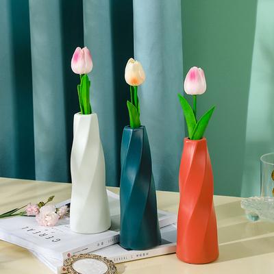 Vaso Decorativo Semplice Soggiorno Composizione Floreale Vaso Tavola da Pranzo Stile Lusso Leggero Vaso Casa Bottiglia per Fiori Secchi