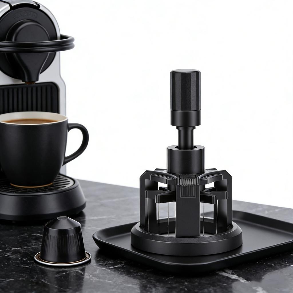 Coffee Distribution Tool with Magnetic Base   Depth Needle Coffee Stirrer Tool Detachable