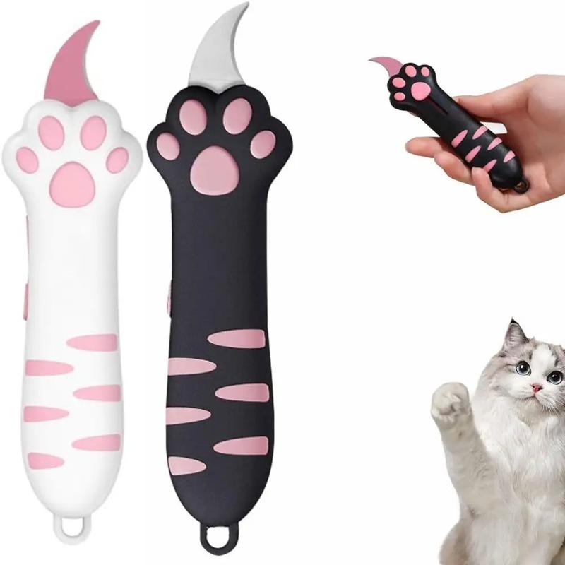 Mini Portable Cat Claw Utility Knife Creative Hand Account Decor Paper Cutting Tools Art Supplies Cute Cat Paw Sharp Box Cutters