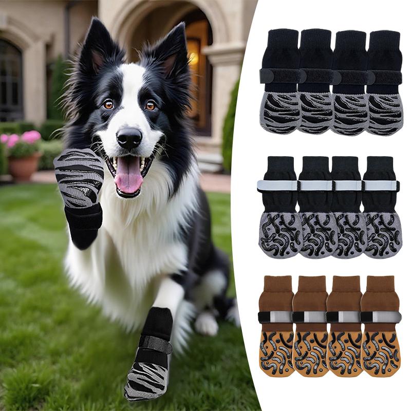 1Set Soft Protecting Comfortable Multiple Sizes Pet Socks Daily Anti Slip Outdoor Breathable Taking Photos Durable Holidays
