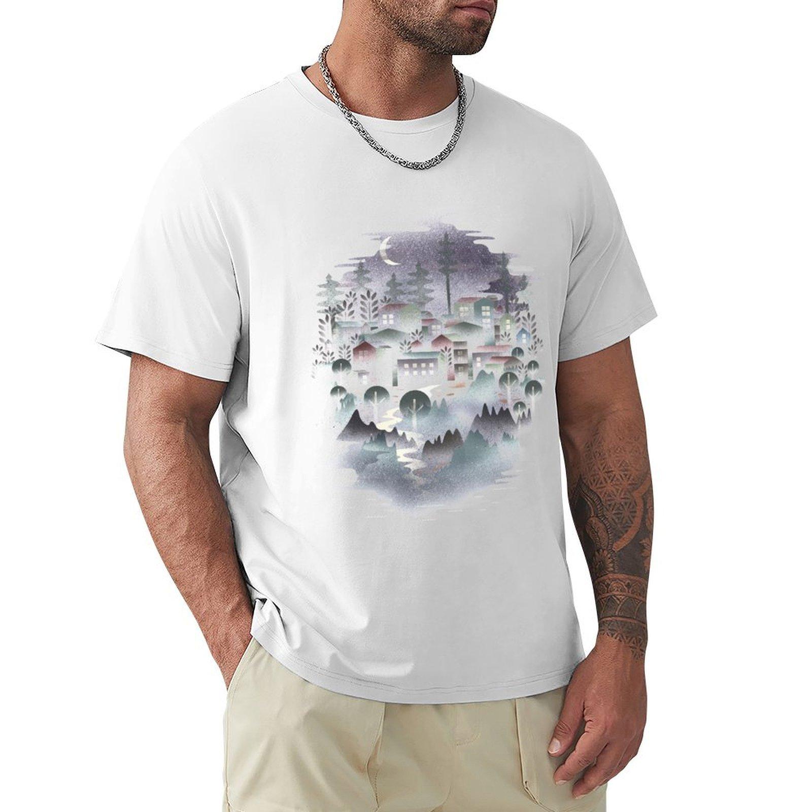 Huunisex Nature Tshirt Gym Exercise Short Sleeve Tshirt S