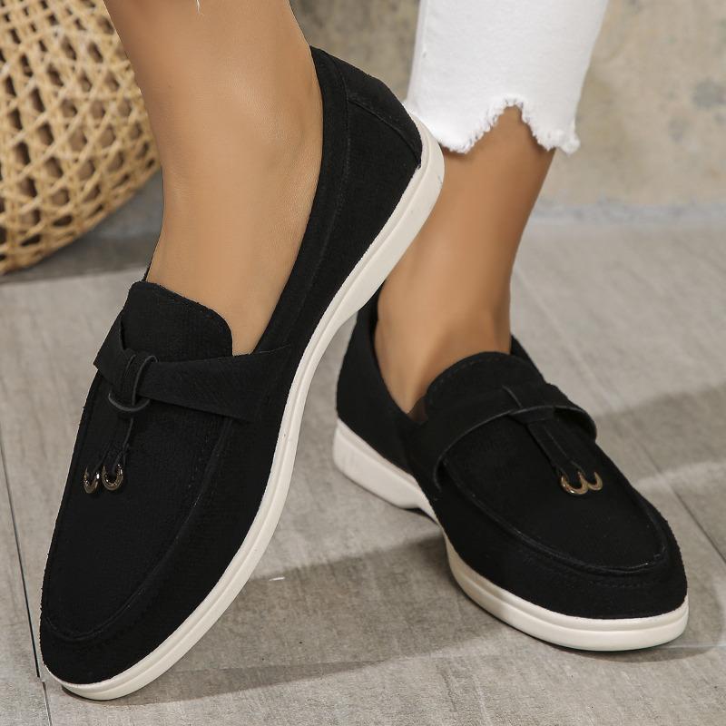 

Casual Women s Singles Shoes Spring and Autumn One-foot Shoes Lazy Person s Bean Shoes 39 чёрный