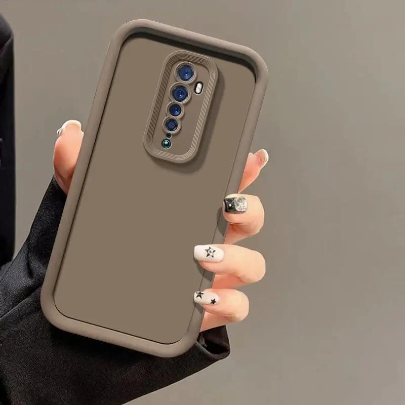 

Для OPPO Reno 2 Чохол OPPOReno2 Orrs Appo Opo Reno2 Чохли для телефону Повний пакет Матовий Захист від падінь М яка Захисна кришка Coques Capas For OPPO Reno2 кавовий