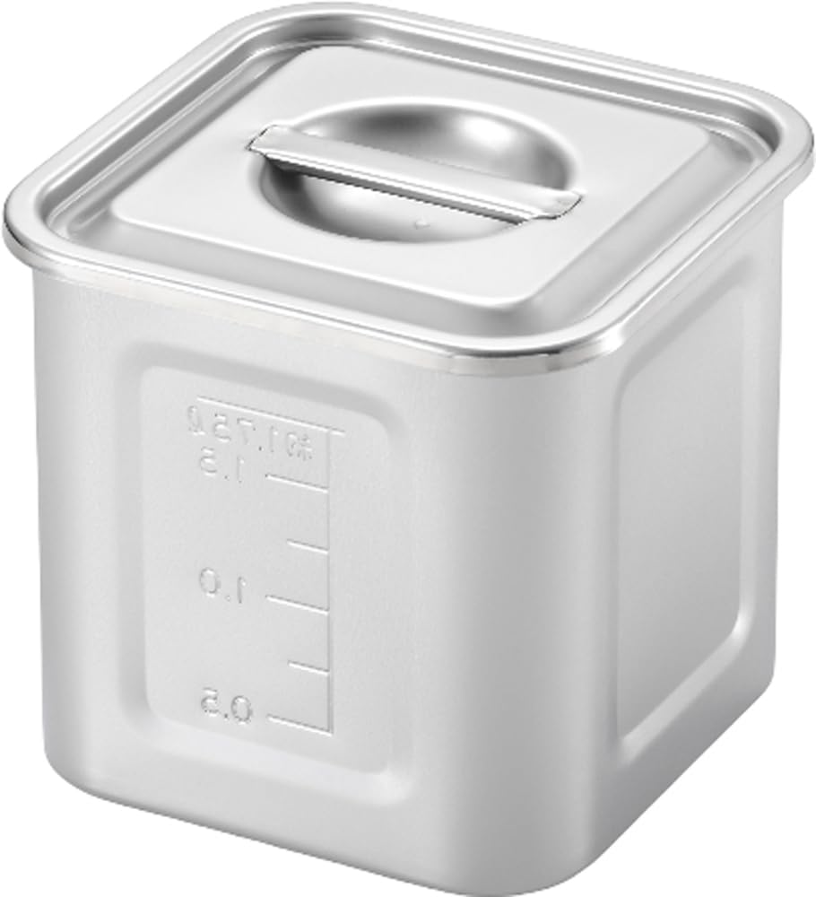 Yoshikawa Graduated Square Kitchen 1104501 Pot, 13.5cm,