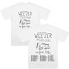 Weezer Band Tour 2026 T-Shirts Baumwolle Mode Unisex Damen Hip Hop T-Shirt Trendig Rundhals Kurzarm Oversized Lässig Streetwear