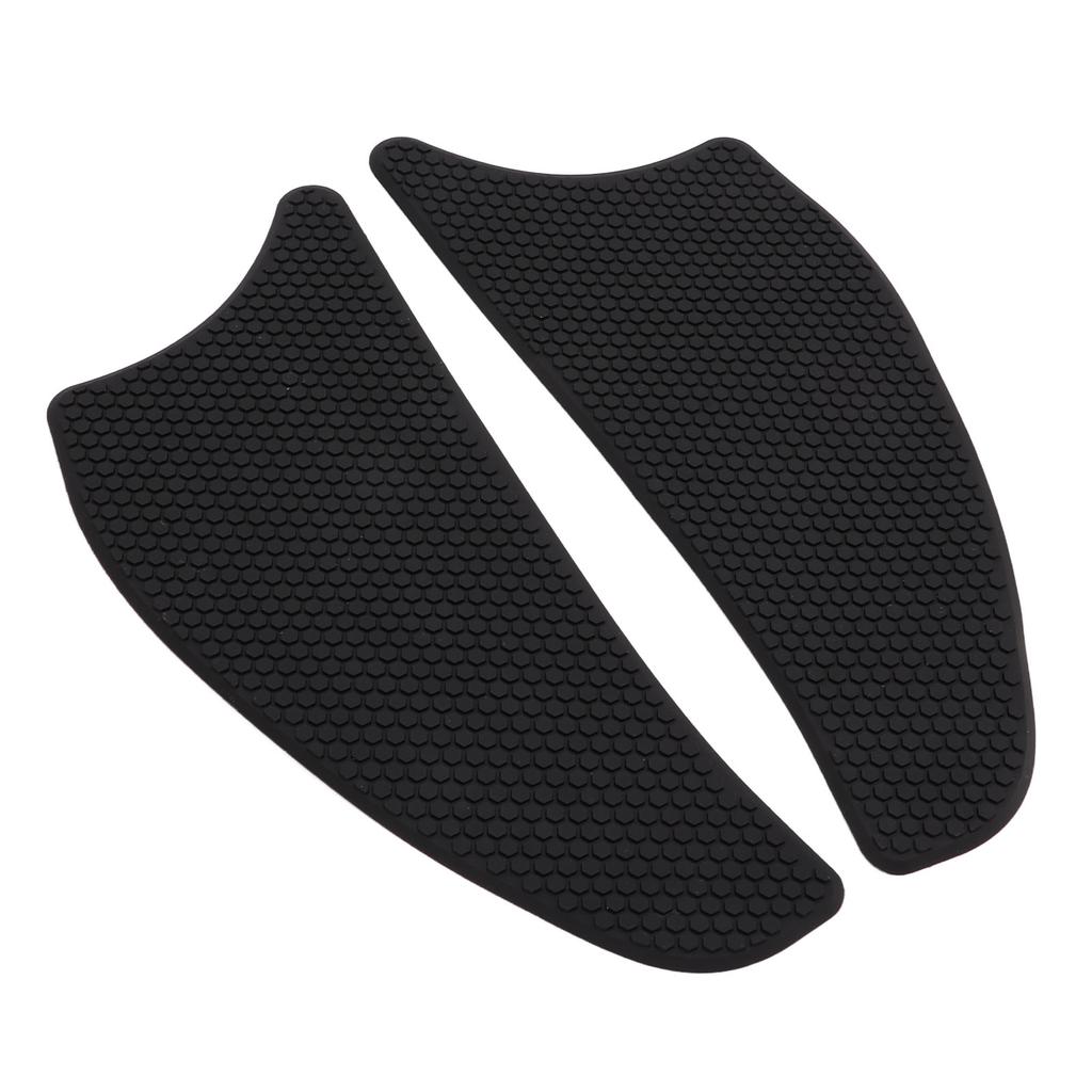 2 Pcs Rubber Tank Traction Pad Side Gas Knee Grip Protector Motorcycle Refitting Replacement for VERSYS1000Black