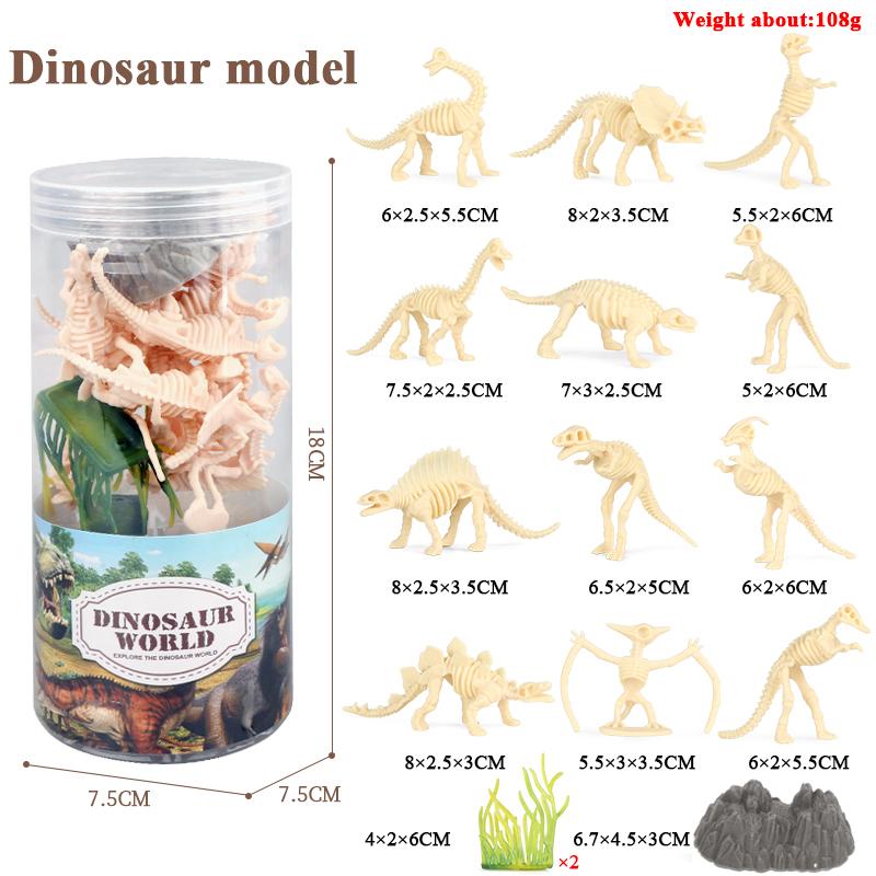 Oenux Zoo Animals Model Lion Shark Bee T-REX Penguin Cow Horse Hen Action Figures Cute Education Miniature Playset Kid Toy Gift