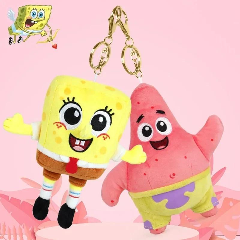 Kawaii Cartone Animato Spongebob Patrick Stella Peluche Portachiavi Stitch Creativo Gary Ciondolo Zaino Tentacoli di Calamaro Amici Regali