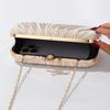 Popular Pleated Satin Luxury High-end Dinner Women's Bag Tree Branches Pleated Evening Dress Clutch Bag