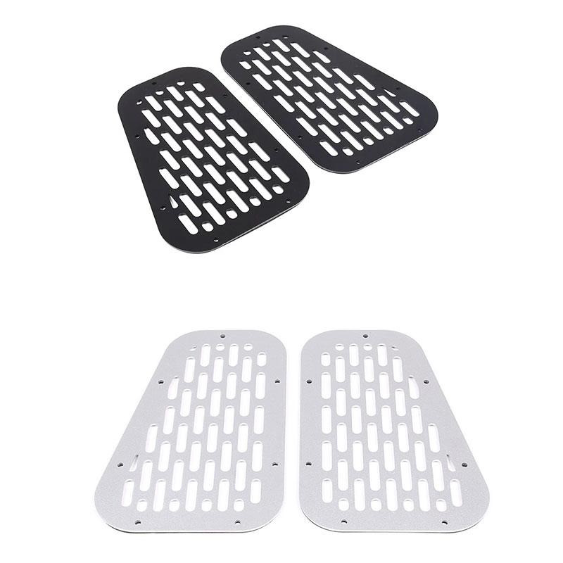 For 2004-18 Land Rover Defender 90 110 aluminum alloy car hood air outlet protective mesh cover sticker car exterior accessories