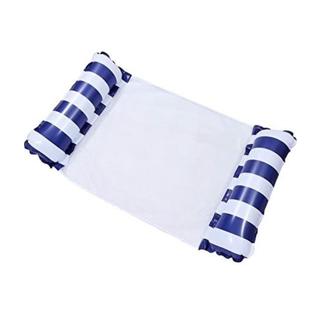 Water Inflatable Hammock Backrest Floating Drainage Upper Deck Chair Pool Party Floating Chair Sofa Floating Bed Foldable Summer