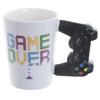Creative Ceramic Mug with Game Controller Handle - GAME OVER Design