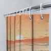 Sunset Bathing Curtain With Warm Color Gradient Design Waterproof Shower Curtain For Bathroom Decorations