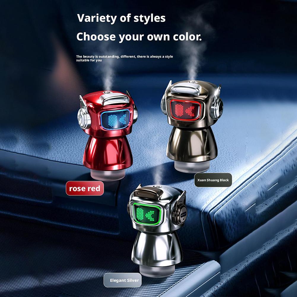 Car Air Freshener Perfume Diffuser Fragrance Spray AI Intelligent Robot Aromatherapy With Vehicle Air Outlet Decor Accessories