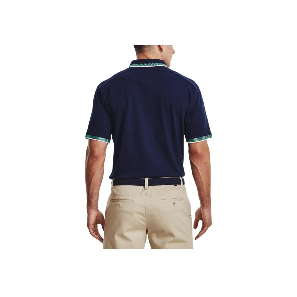 Under Armour Casual Sports Breathable Short Sleeve Polo Shirt Men Tops Blue 1370099-408