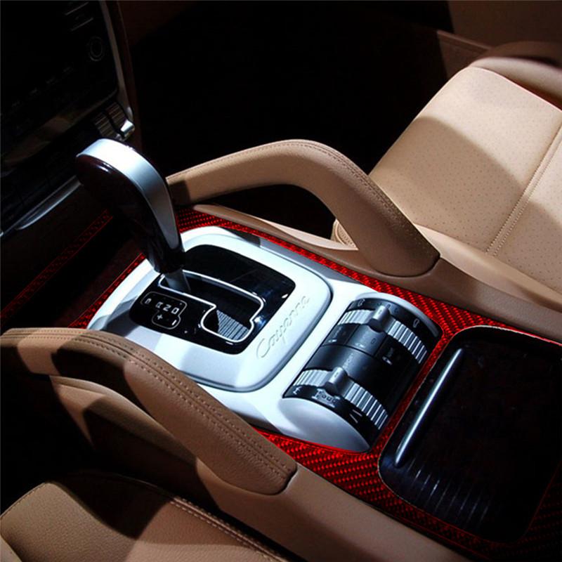 Car Gear Shift Water Cup Holder Panel Decoration Cover Trim Stickers For Porsche Cayenne Sport SUV 2003-2010 With Navigation