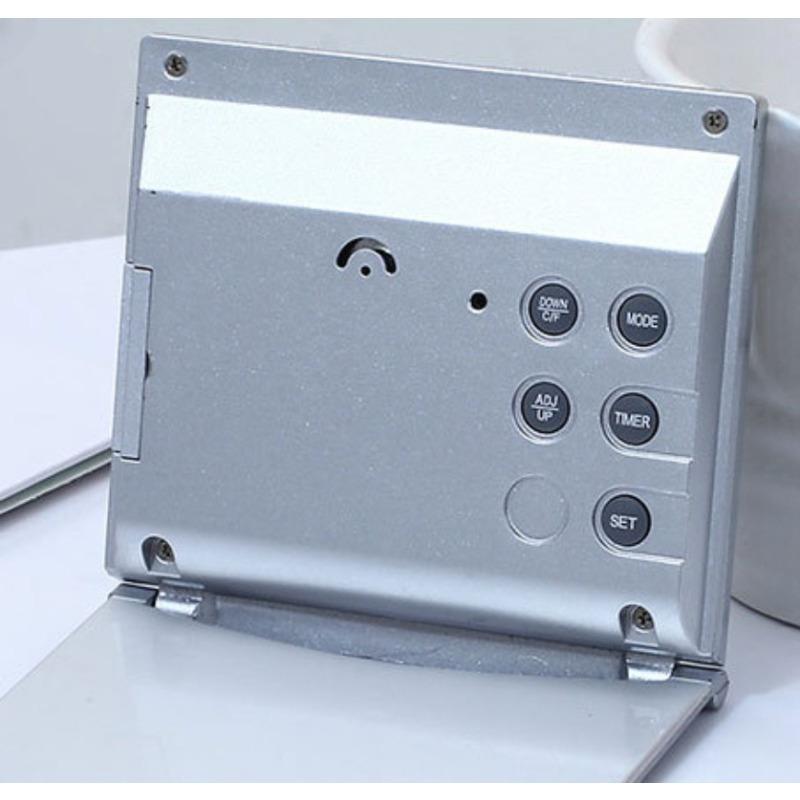 1Pc Digitaler Wecker Temperatur LCD Schreibtisch Platte Kalender Reise Schlummeruhr-67g