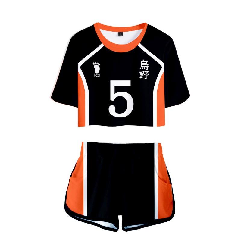 New Day Man Volleyball Less High School D Digital Printing Short Sleeve Shorts Cosplay Anime T-Shirt