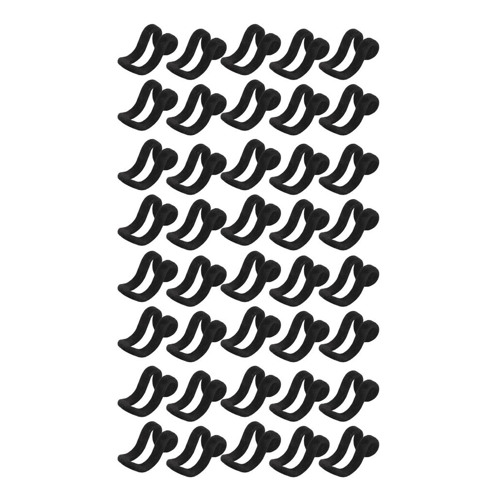 40pcs Clothes Hanger Connector Hook Slip Proof Mini Velvet Flocking Clothes Hanger Connector for