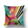 Nordic Style Cartoon Geometric Linen Pillowcase Modern Fashion Taste Sofa Car Cushion Pillowcase