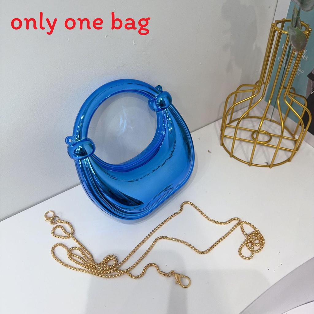 Mini Acrylic Shell Bag With Chain Strap For Daily Fashion And Kids