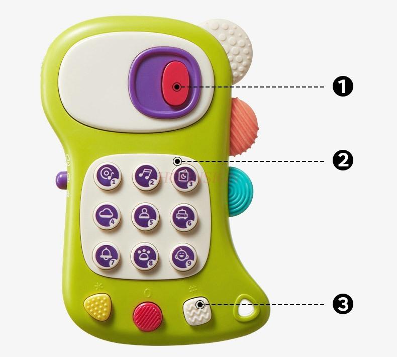 Multifunctional Music Phone Mobile Phone Voice Remote Control Toy Baby Simulation Baby Boy Girl