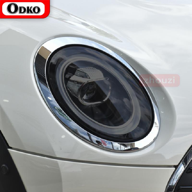 2 Pcs For MINI Clubman F54 JCW Cooper S Car Headlight Tint Black Protective Film Protection Transparent TPU Sticker Accessories