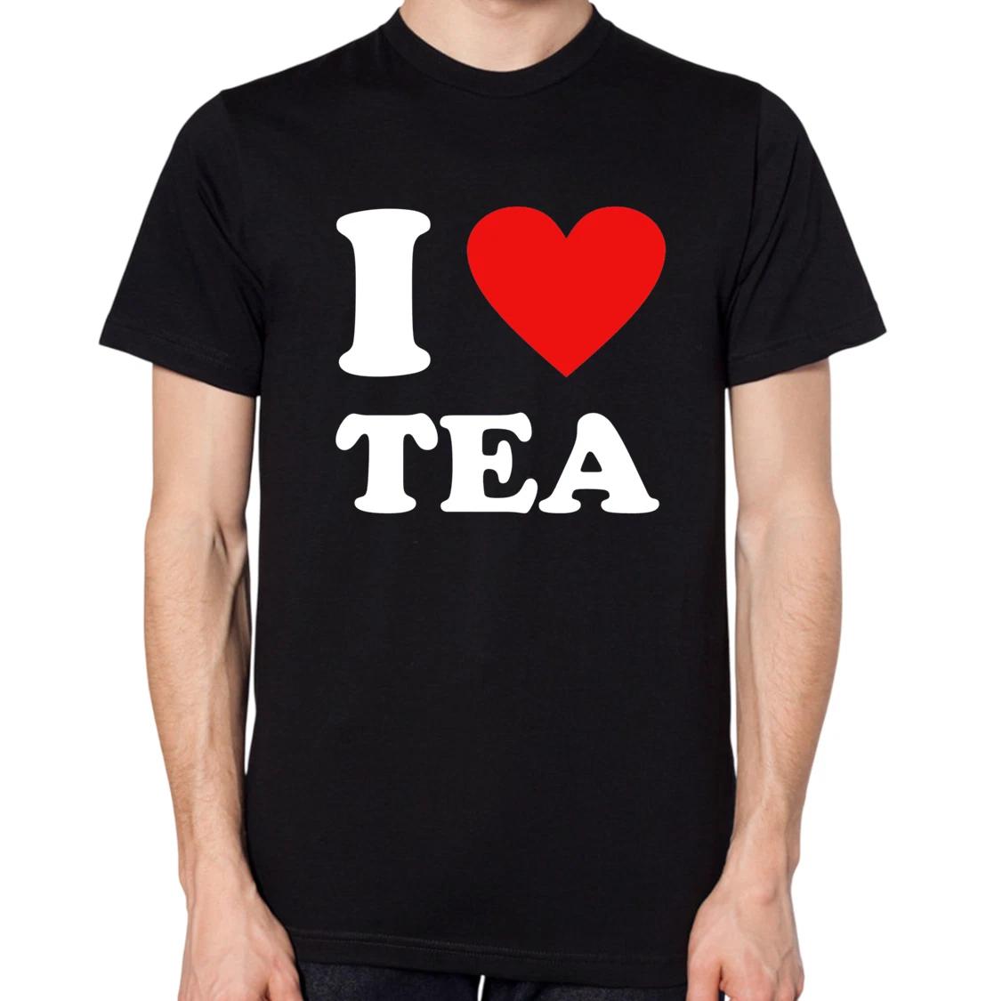 I Love Tea T-Shirt Men Women Unisex Gift Top XL