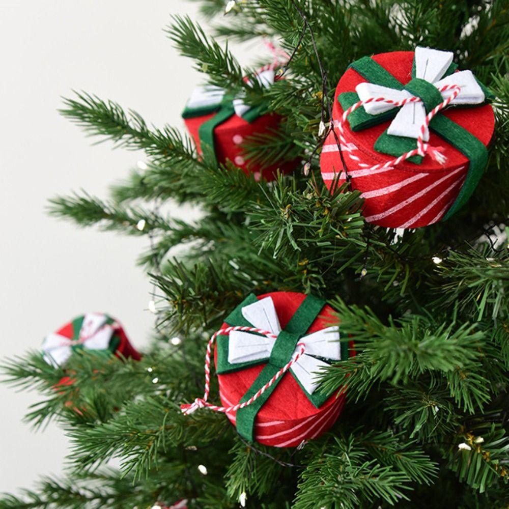 Small Christmas Decoration Gift Box Christmas Tree Decoration Mini Christmas Gift Pack  Christmas
