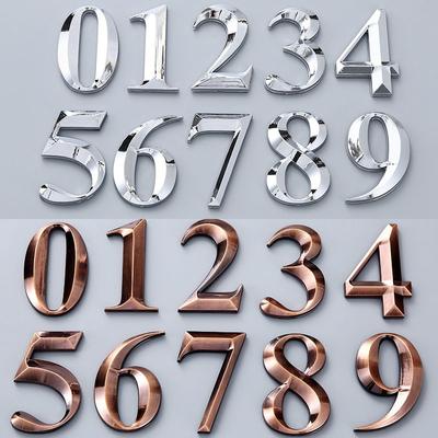 Door Address Digits Sticker Sign Number Plate Party Home Living Modern Number House Hotel  Handmade