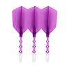Cuesoul ROSTAK57 T19 Series Color Dual Material Mix Shaft Integrated Flight Slim Shape Series Set of 3 Two-tone (Purple)