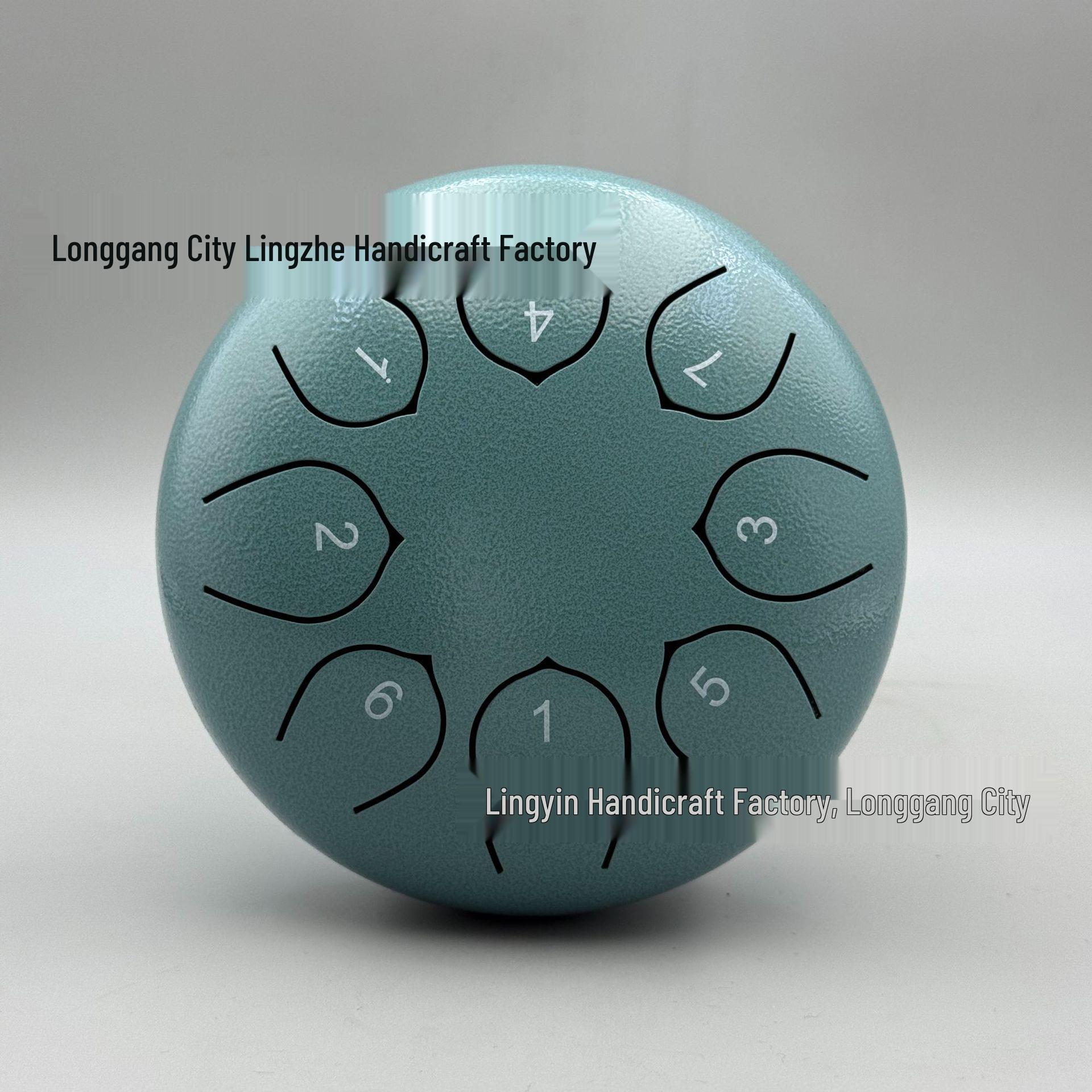 Beginner-Friendly 6-inch 8-tone Handpan Ethereal Drum – Perfect Gift for Kids  Musical Journey